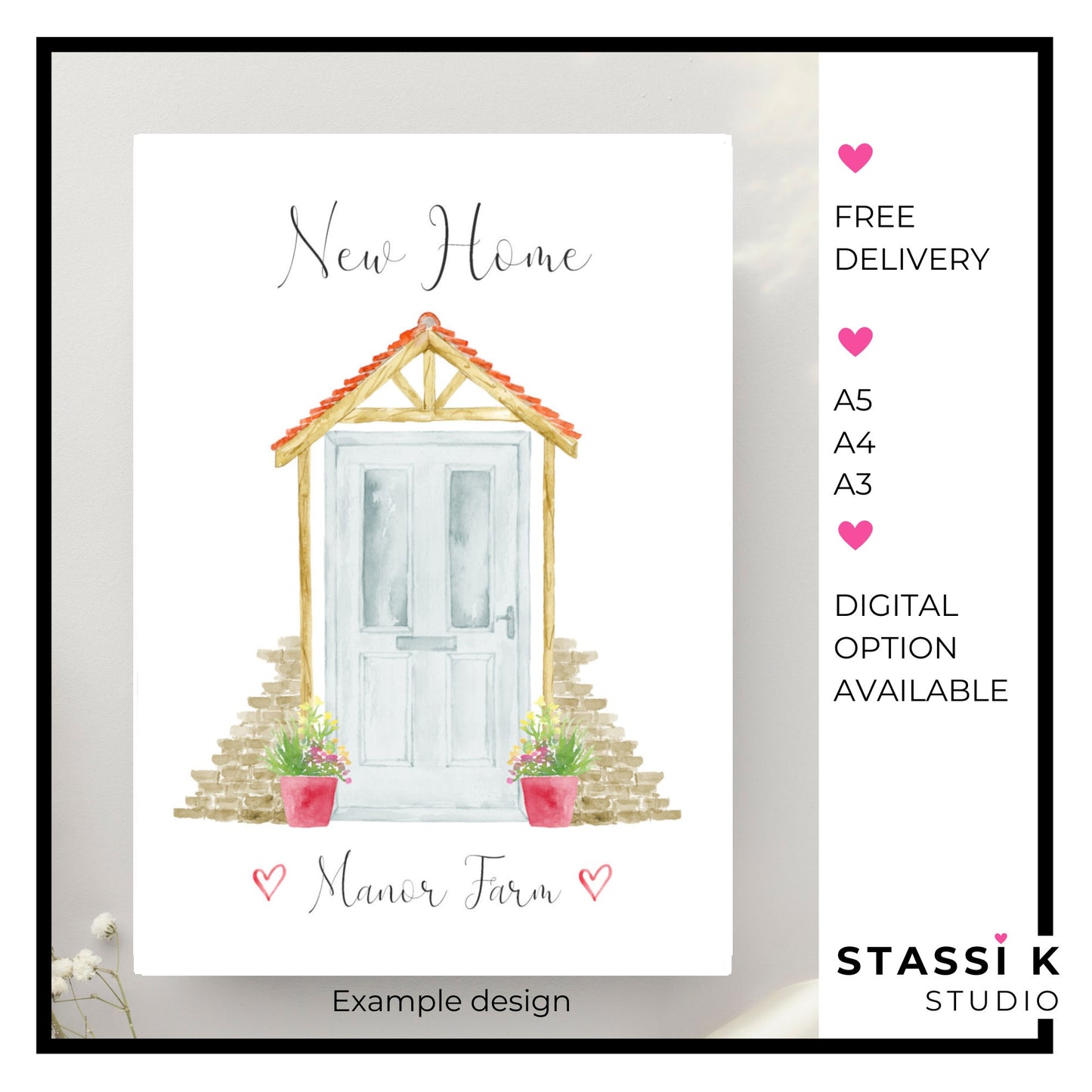 Personalised Front Door Print