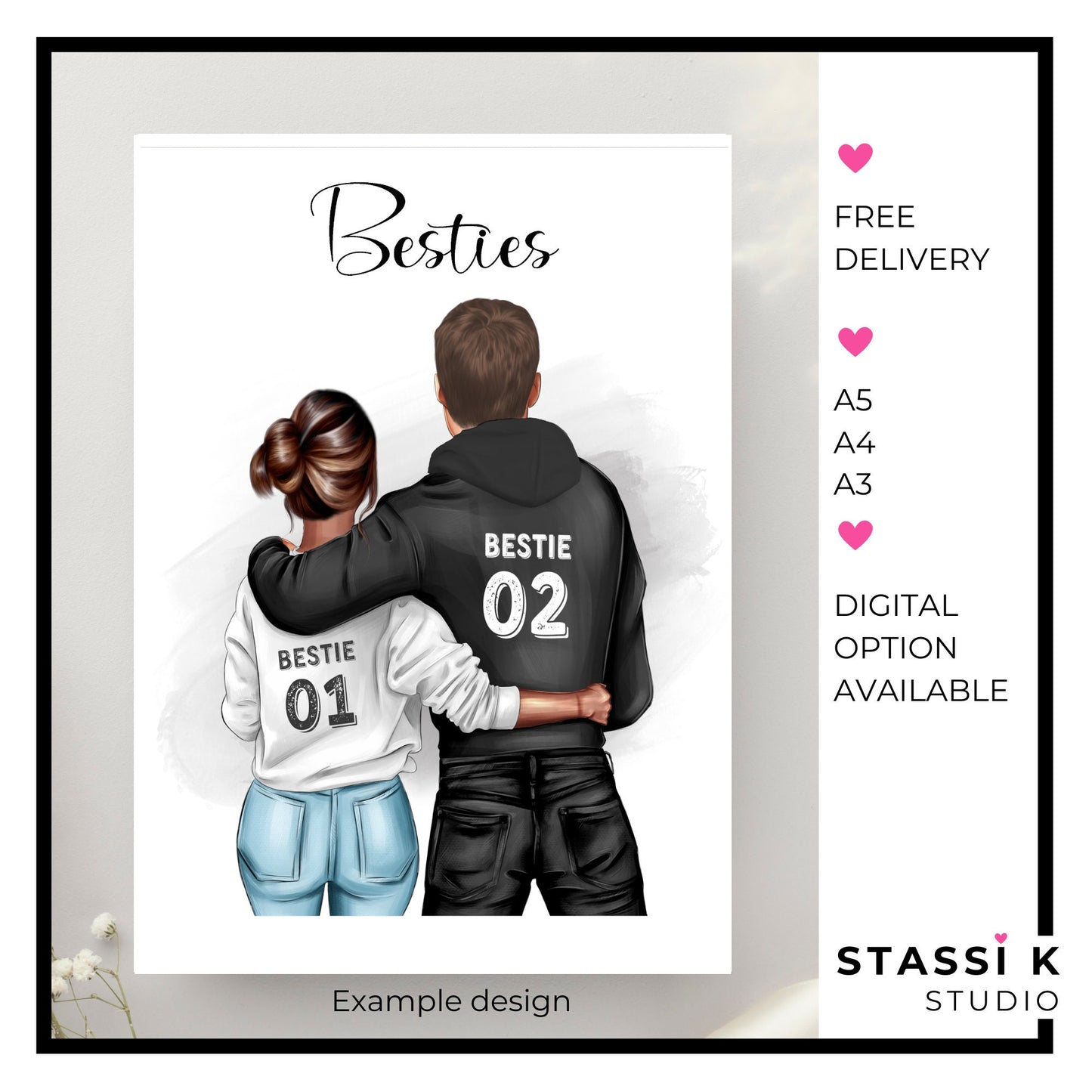 Personalised boy and girl best friend gift
