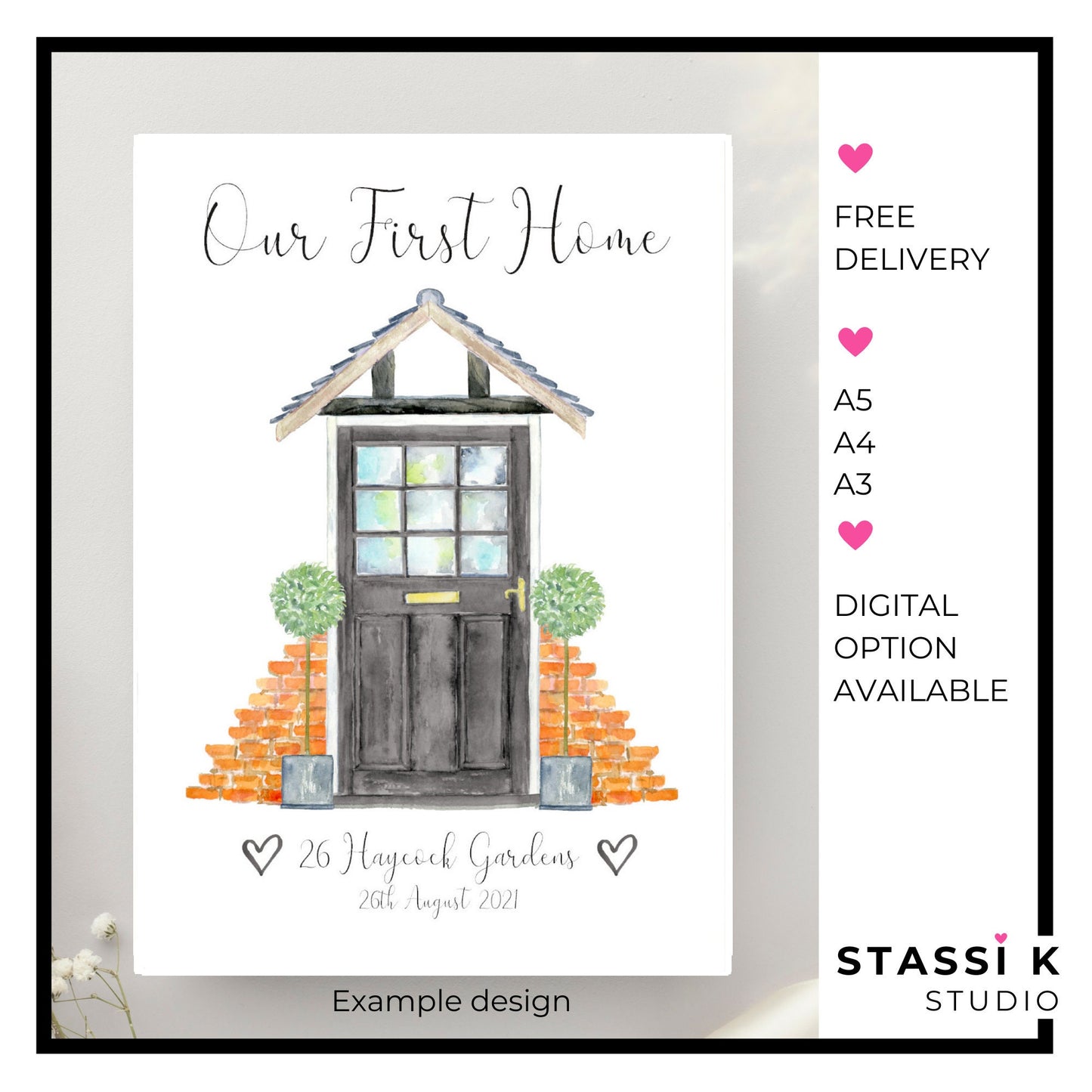 Personalised Front Door Print