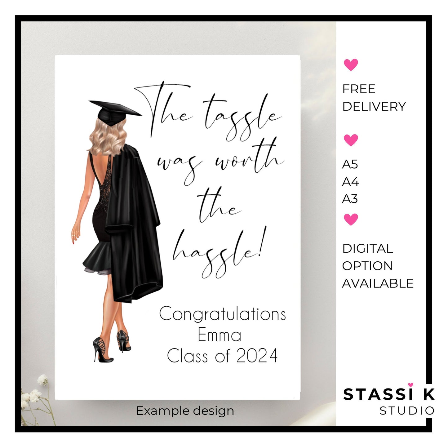 The Tassle Was Worth The Hassle - Personalised gift for Graduate