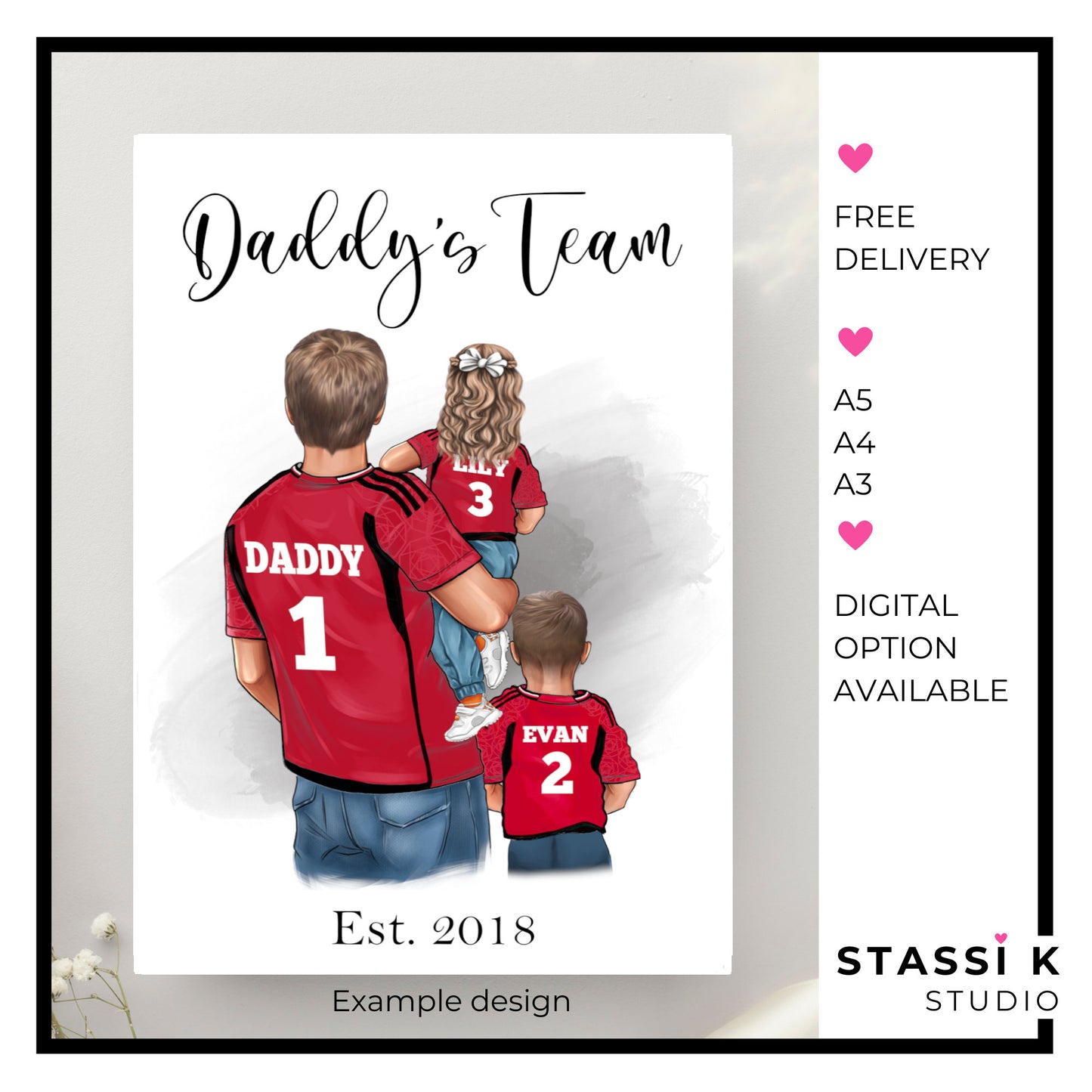 Dream Team Family Sports Print