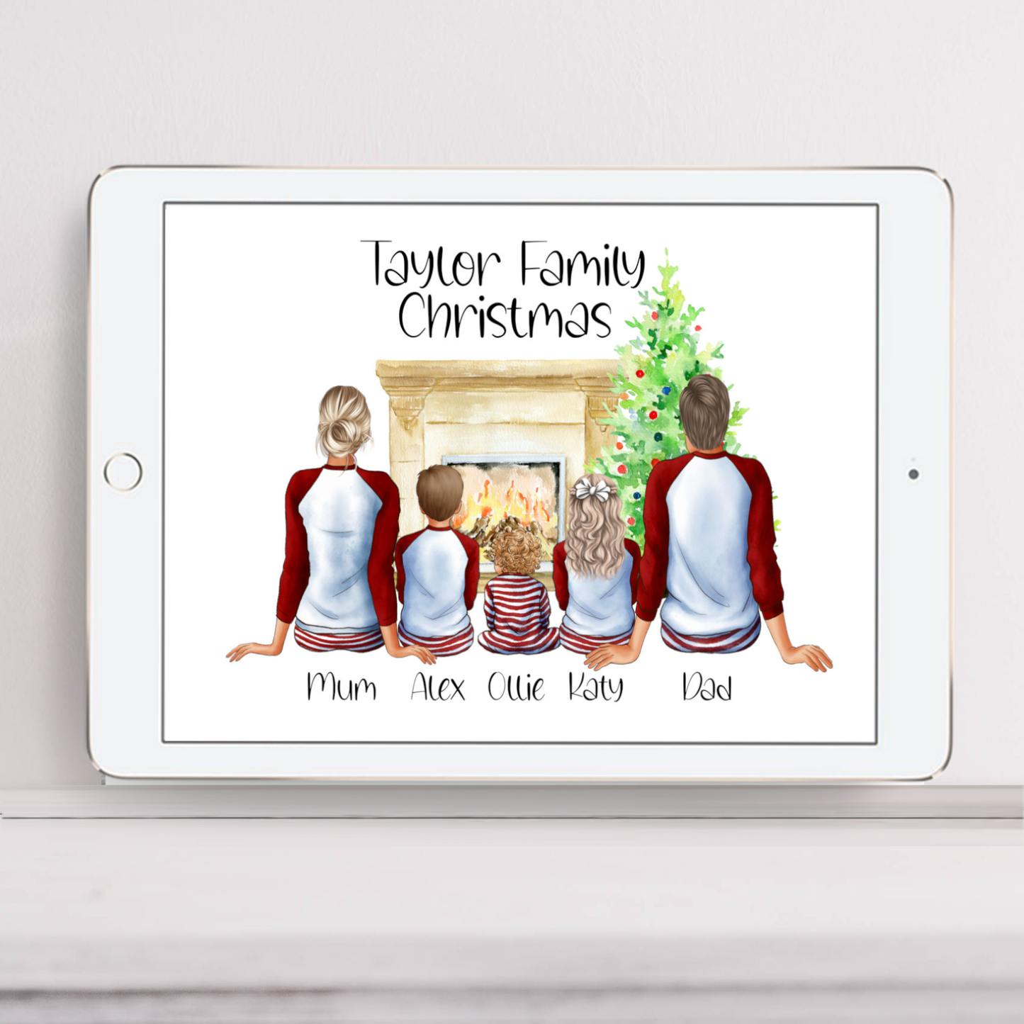Personalised Family Christmas Print