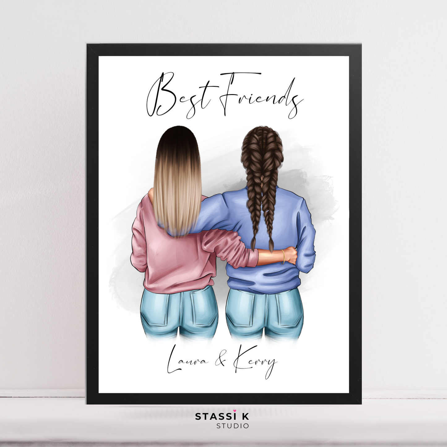 Personalised best friends print