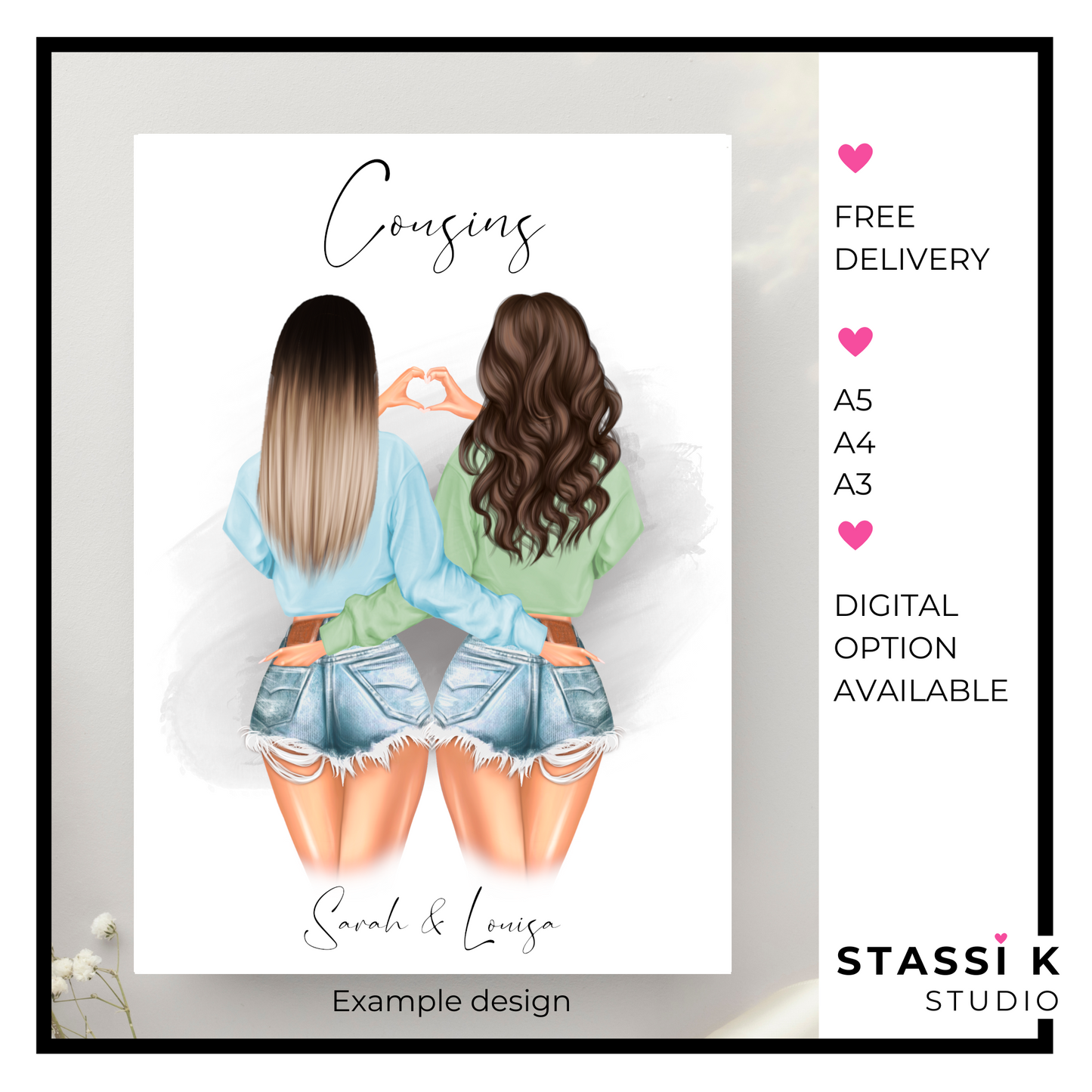 Personalised best friend print