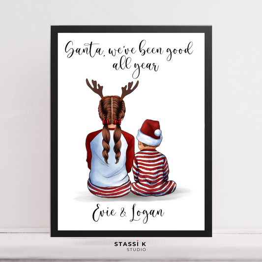 Personalised Santa, we've been good print