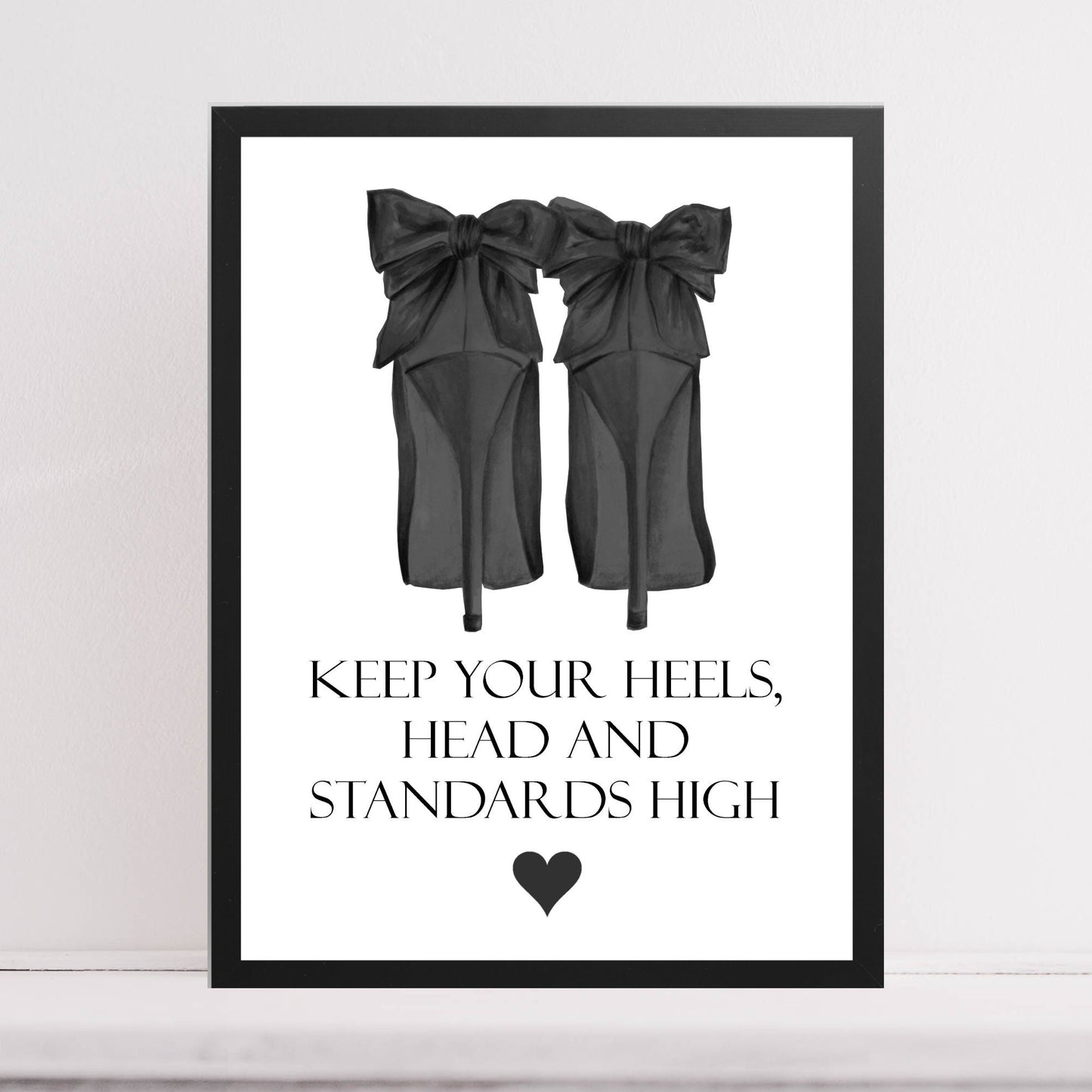 High Heels dressing room quote gift