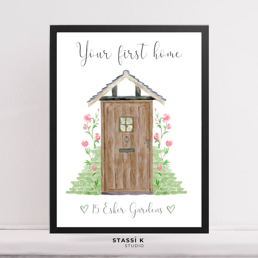 Personalised Front Door Print
