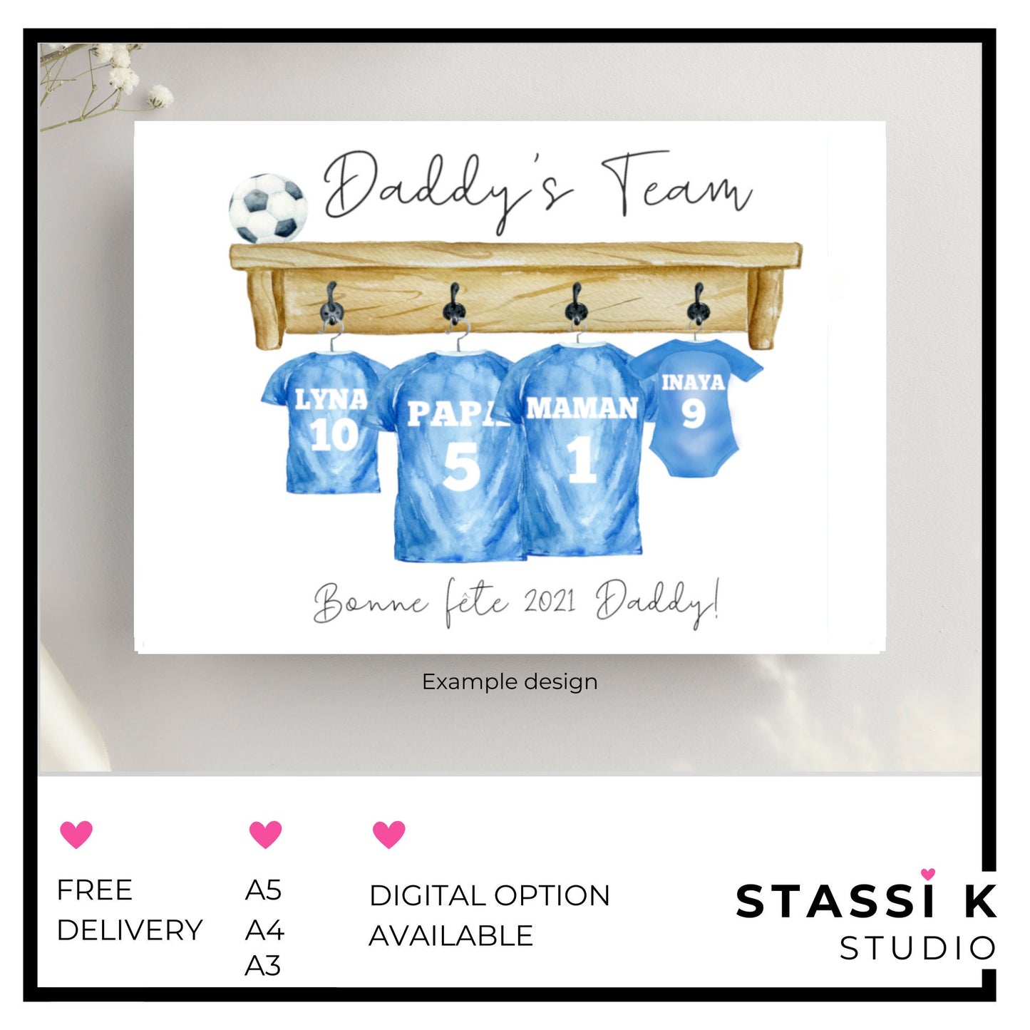 Personalised Family Sports Shirt Team Print