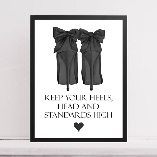 High Heels dressing room quote gift